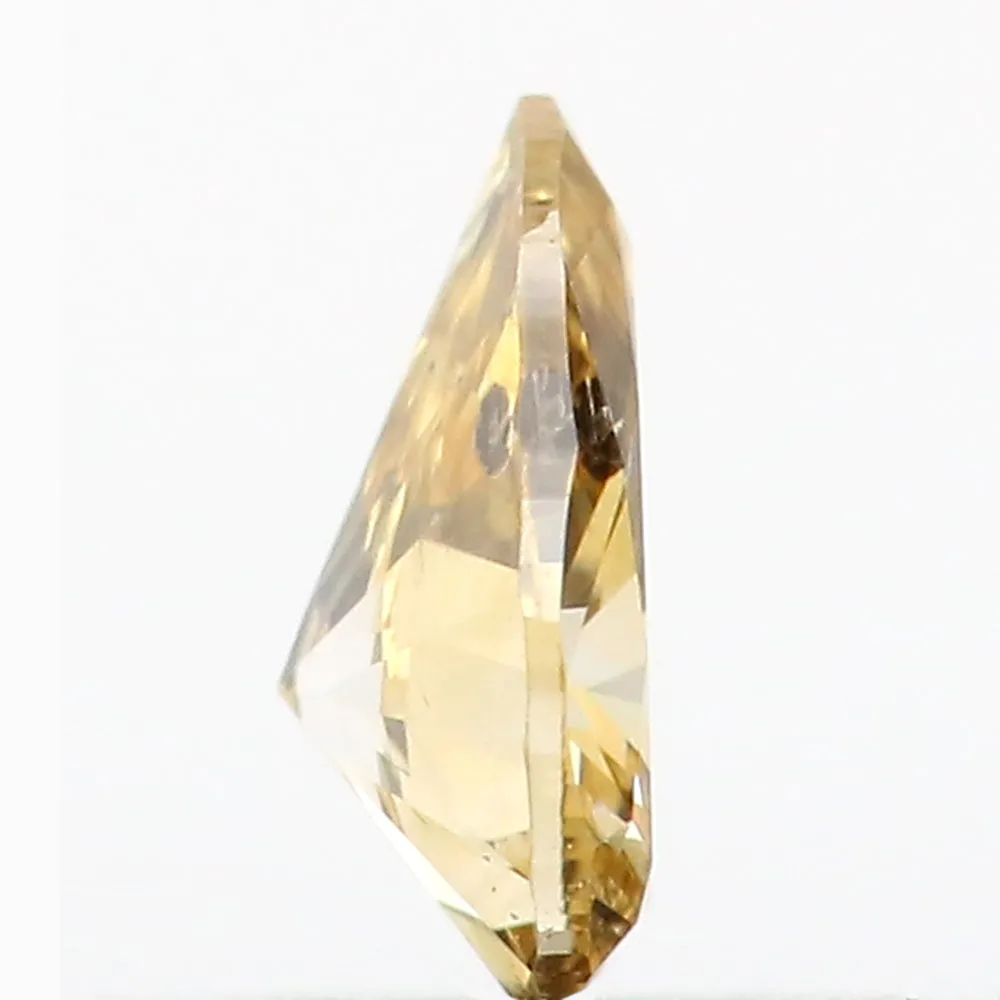 0.16 Ct Natural Loose Diamond Pear Yellow Color SI1 Clarity 4.85 MM L8638