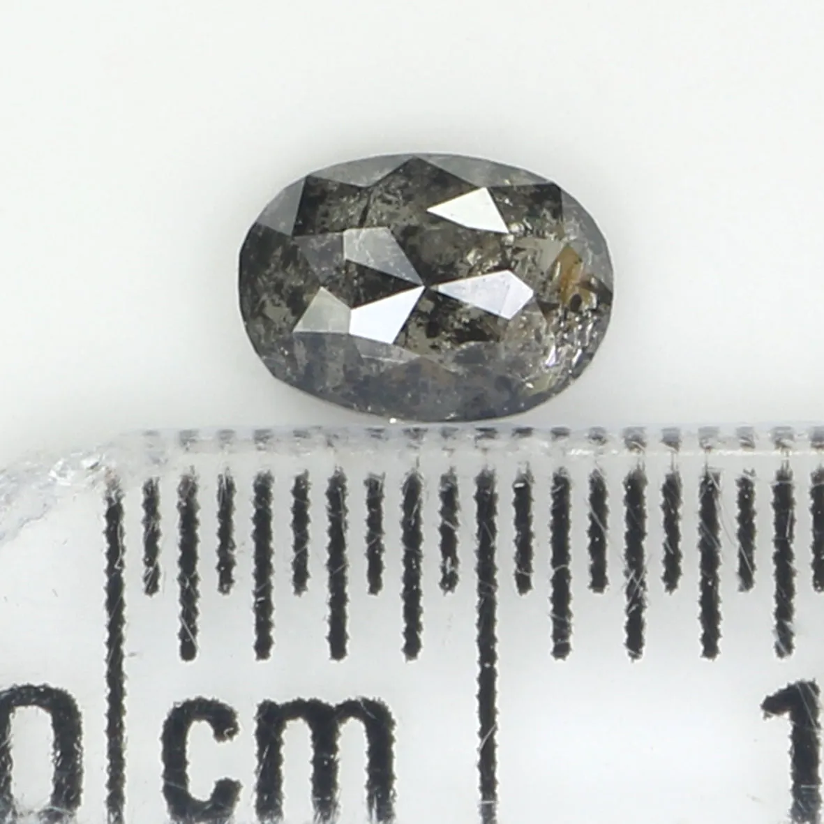 0.34 Ct Natural Loose Diamond, Oval Diamond, Black Diamond, Grey Diamond, Salt and Pepper Diamond, Antique Diamond, Real Diamond