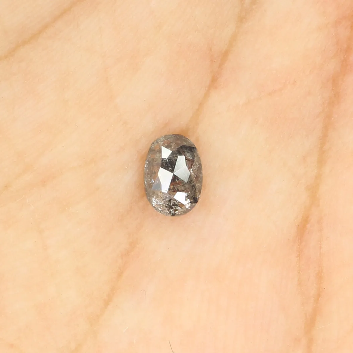 0.34 Ct Natural Loose Diamond, Oval Diamond, Black Diamond, Grey Diamond, Salt and Pepper Diamond, Antique Diamond, Real Diamond