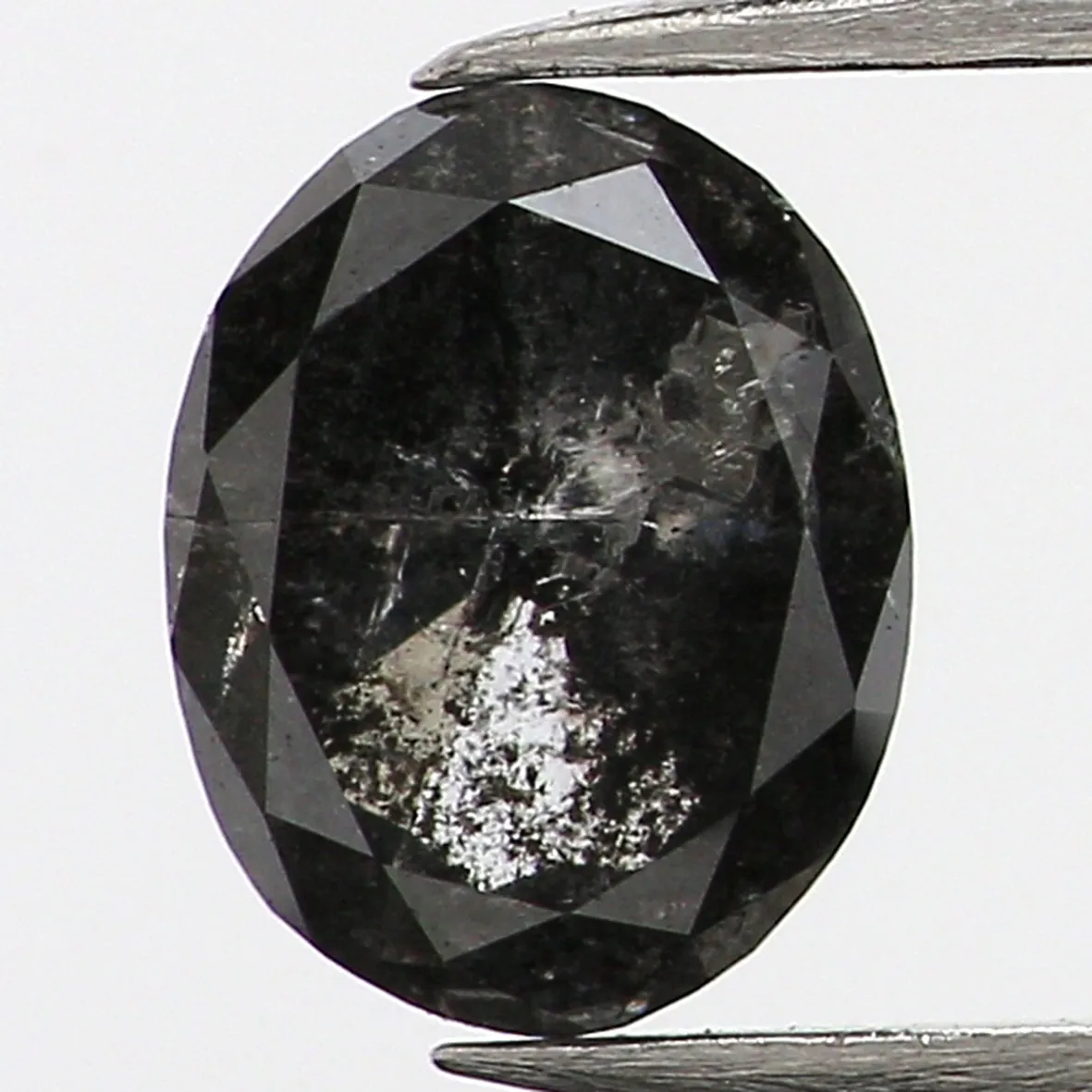 0.36 Ct Natural Loose Diamond, Oval Diamond, Black Diamond, Grey Diamond, Salt and Pepper Diamond, Antique Diamond, Real Diamond