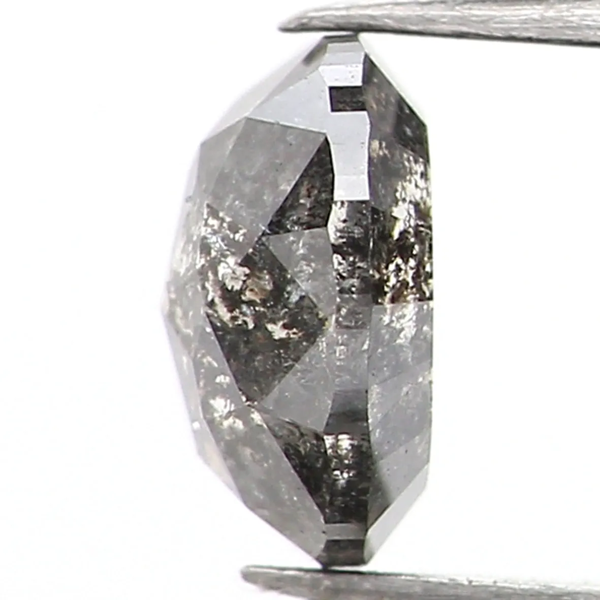 0.37 Ct Natural Loose Diamond, Oval Diamond, Black Diamond, Grey Diamond, Salt and Pepper Diamond, Antique Diamond, Real Diamond