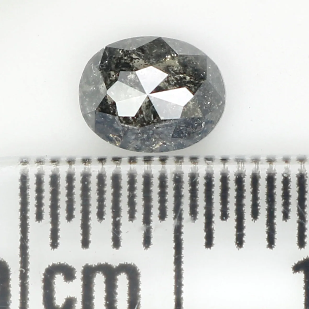 0.37 Ct Natural Loose Diamond, Oval Diamond, Black Diamond, Grey Diamond, Salt and Pepper Diamond, Antique Diamond, Real Diamond