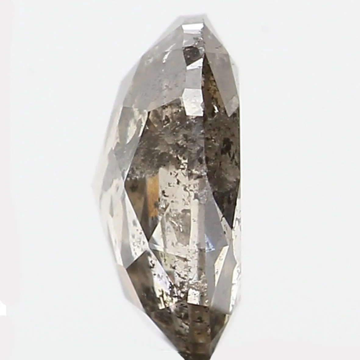 0.37 Ct Natural Loose Diamond, Oval Diamond, Black Diamond, Grey Diamond, Salt and Pepper Diamond, Antique Diamond, Real Diamond