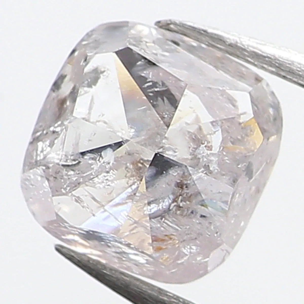 0.51 Ct Natural Loose Diamond, Cushion Diamond, Faint Pink Diamond, Polished Diamond, Real Diamond, Rustic Diamond, Antique Diam