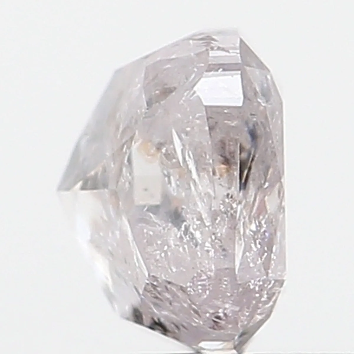 0.51 Ct Natural Loose Diamond, Cushion Diamond, Faint Pink Diamond, Polished Diamond, Real Diamond, Rustic Diamond, Antique Diam