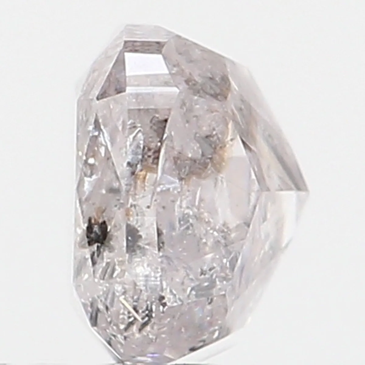 0.51 Ct Natural Loose Diamond, Cushion Diamond, Faint Pink Diamond, Polished Diamond, Real Diamond, Rustic Diamond, Antique Diam