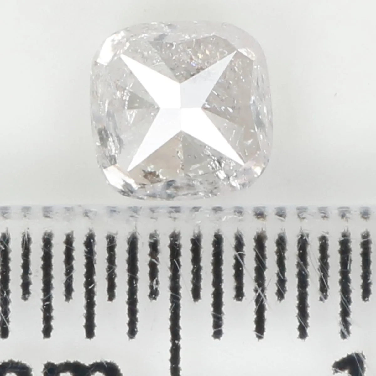 0.51 Ct Natural Loose Diamond, Cushion Diamond, Faint Pink Diamond, Polished Diamond, Real Diamond, Rustic Diamond, Antique Diam