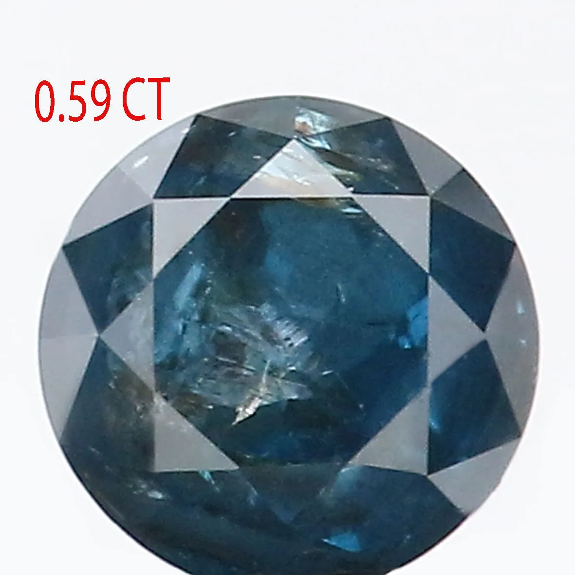 0.59 Ct Natural Loose Diamond Round Blue Color 5.02 MM GRL9420