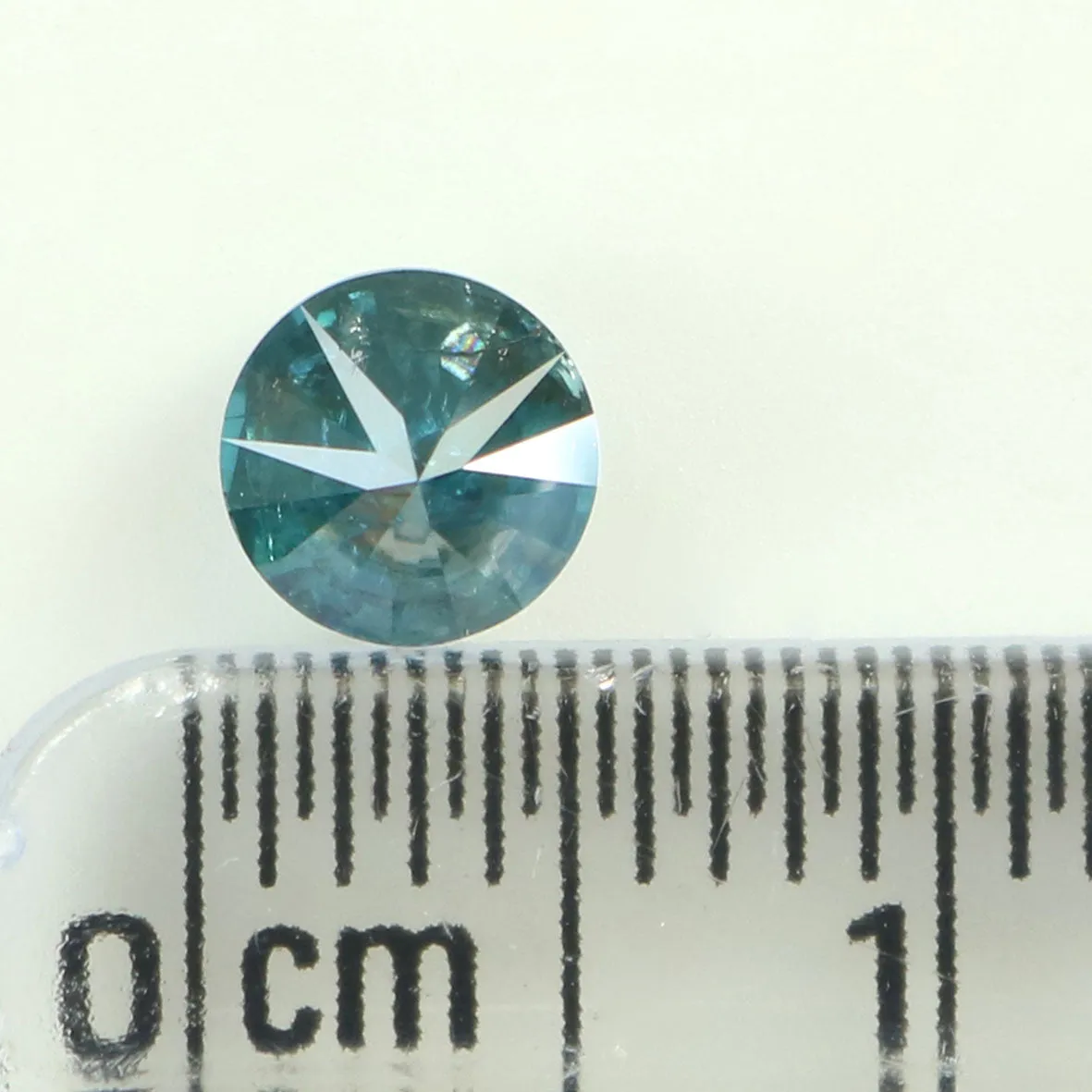 0.59 Ct Natural Loose Diamond Round Blue Color 5.02 MM GRL9420