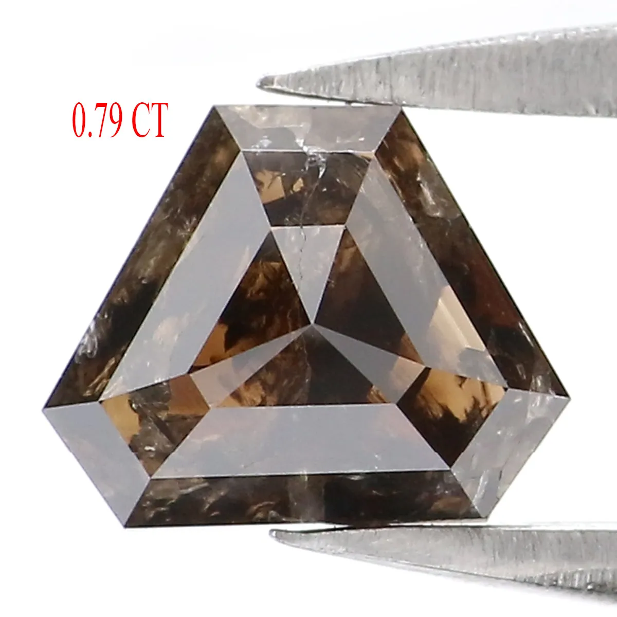 0.79 CT Natural Loose Triangle Diamond Brown Color Diamond Natural Loose Diamond 5.70 MM Triangle Cut Diamond Triangle Shape Dia