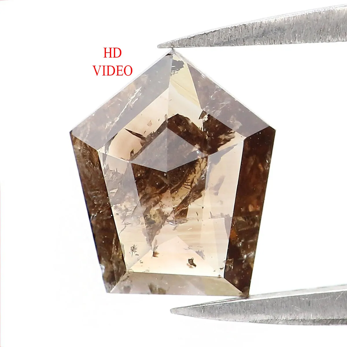 1.10 CT Natural Loose Shield Diamond Brown Color Shield Diamond Natural Loose Diamond 8.60 MM Shield Cut Diamond Shield Shape Di