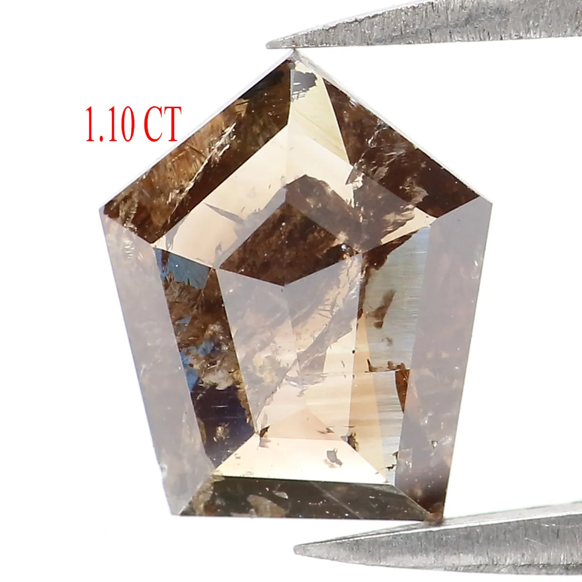 1.10 CT Natural Loose Shield Diamond Brown Color Shield Diamond Natural Loose Diamond 8.60 MM Shield Cut Diamond Shield Shape Di