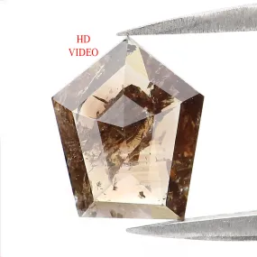 1.10 CT Natural Loose Shield Diamond Brown Color Shield Diamond Natural Loose Diamond 8.60 MM Shield Cut Diamond Shield Shape Di