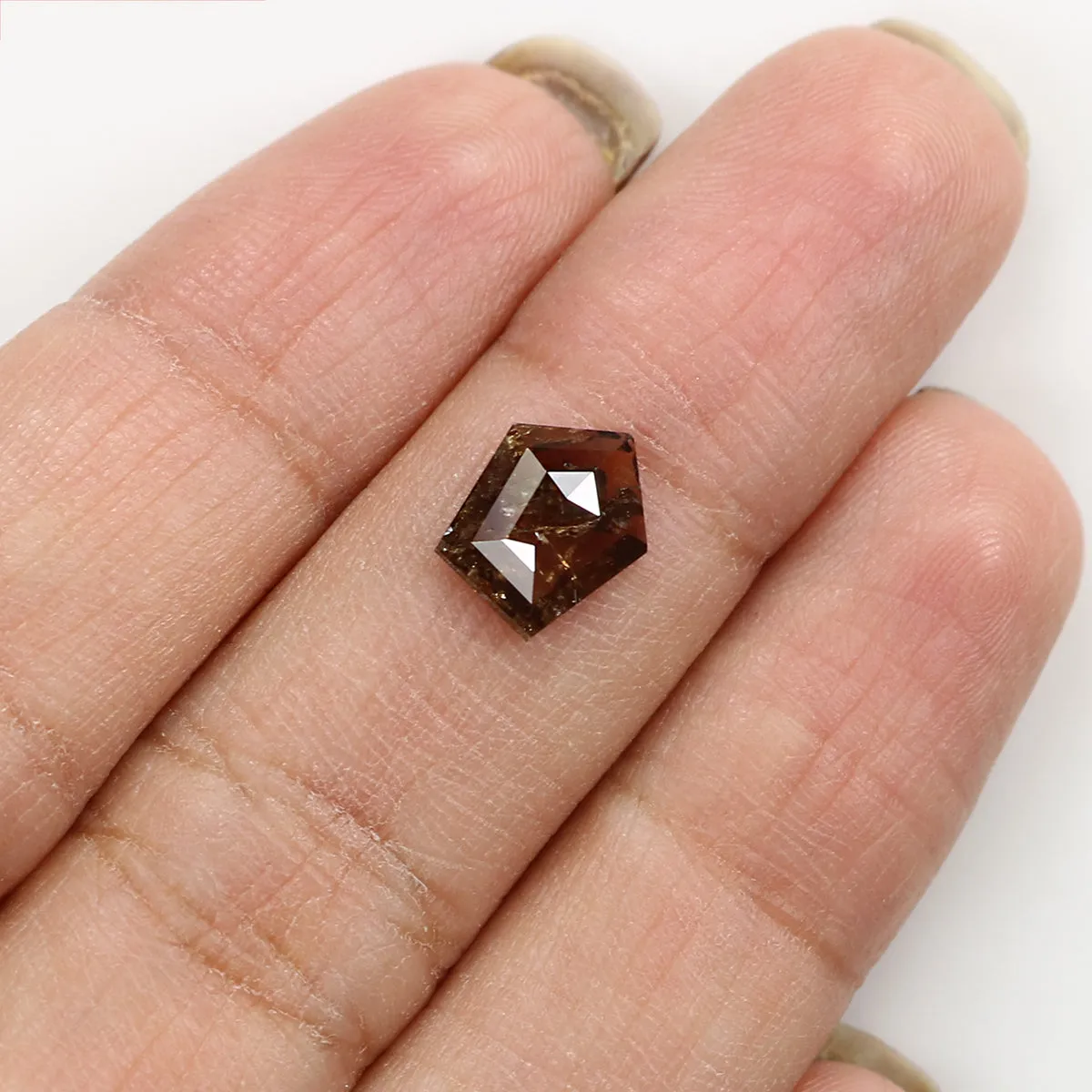 1.10 CT Natural Loose Shield Diamond Brown Color Shield Diamond Natural Loose Diamond 8.60 MM Shield Cut Diamond Shield Shape Di