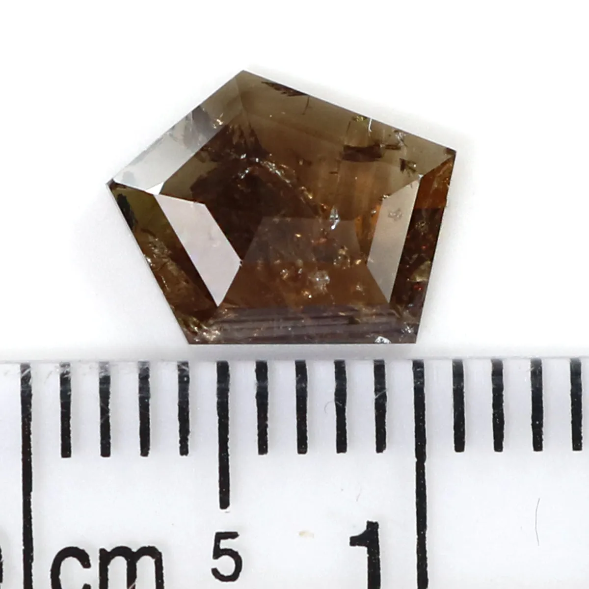 1.10 CT Natural Loose Shield Diamond Brown Color Shield Diamond Natural Loose Diamond 8.60 MM Shield Cut Diamond Shield Shape Di