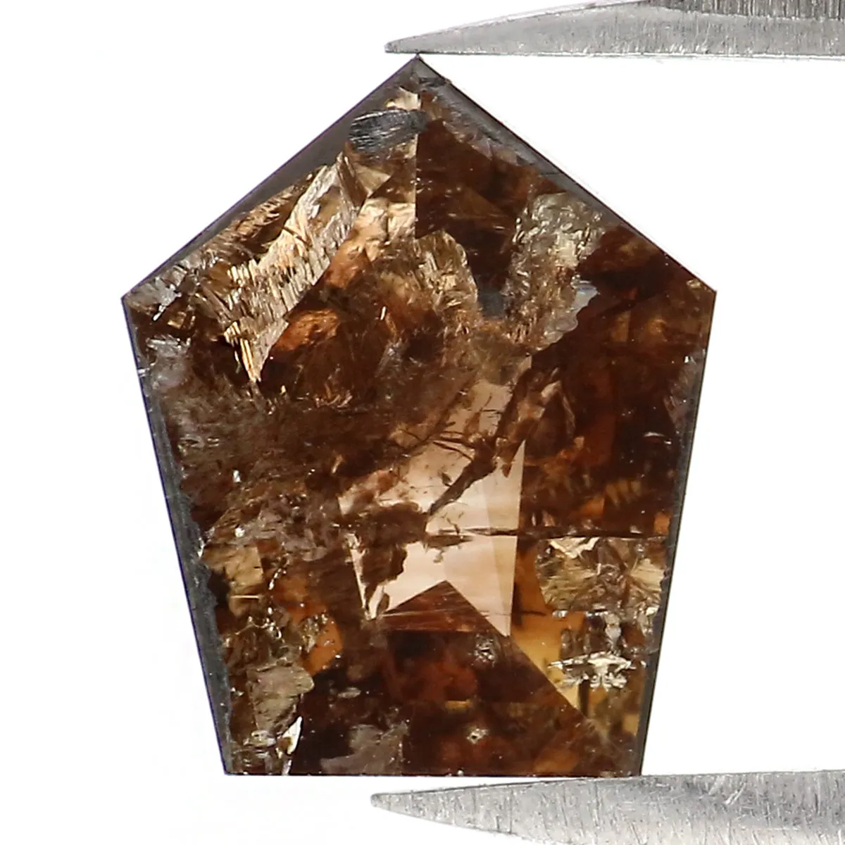 1.10 CT Natural Loose Shield Diamond Brown Color Shield Diamond Natural Loose Diamond 8.60 MM Shield Cut Diamond Shield Shape Di