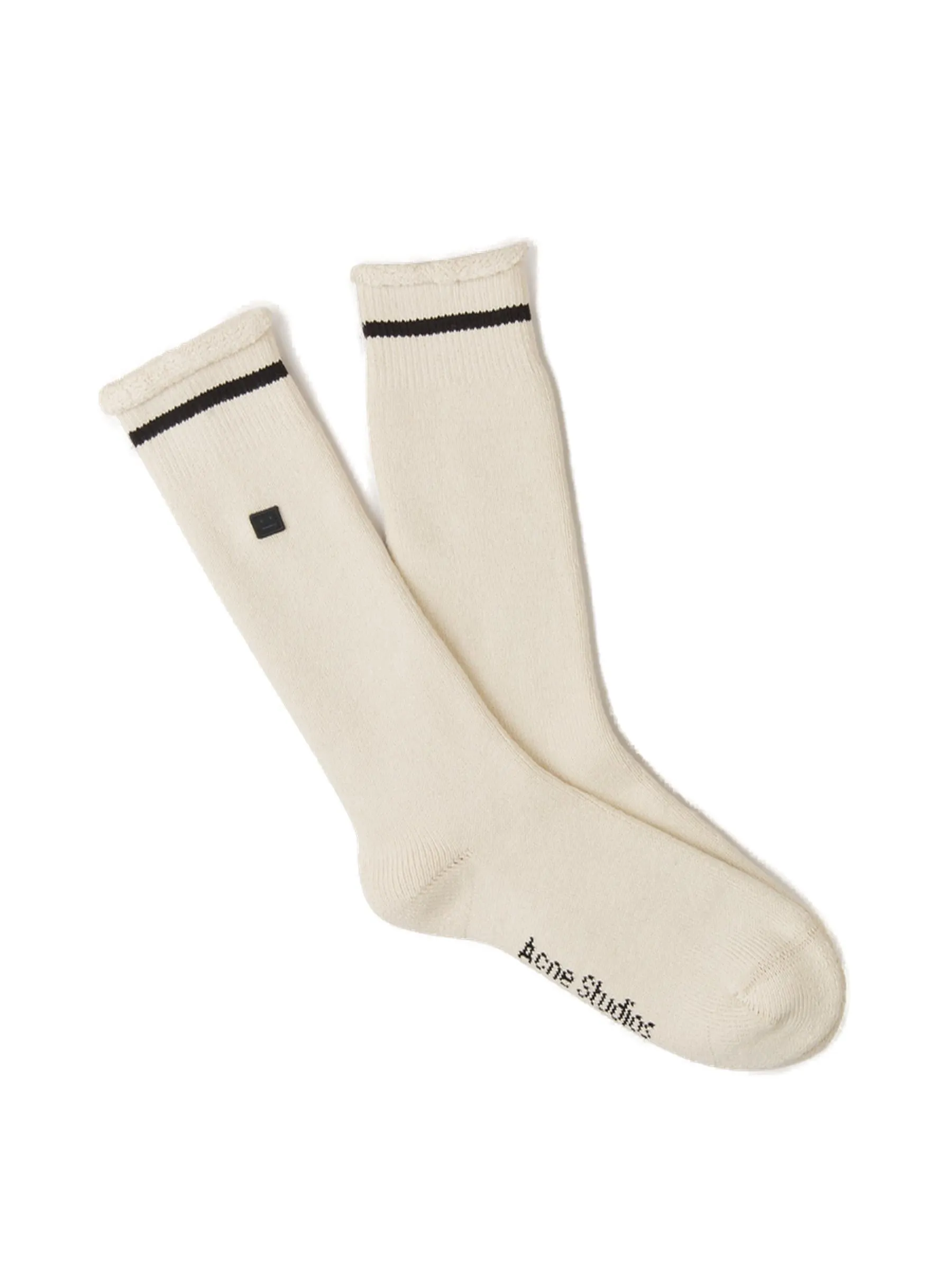 Acne Studios Face Patch Knit Socks