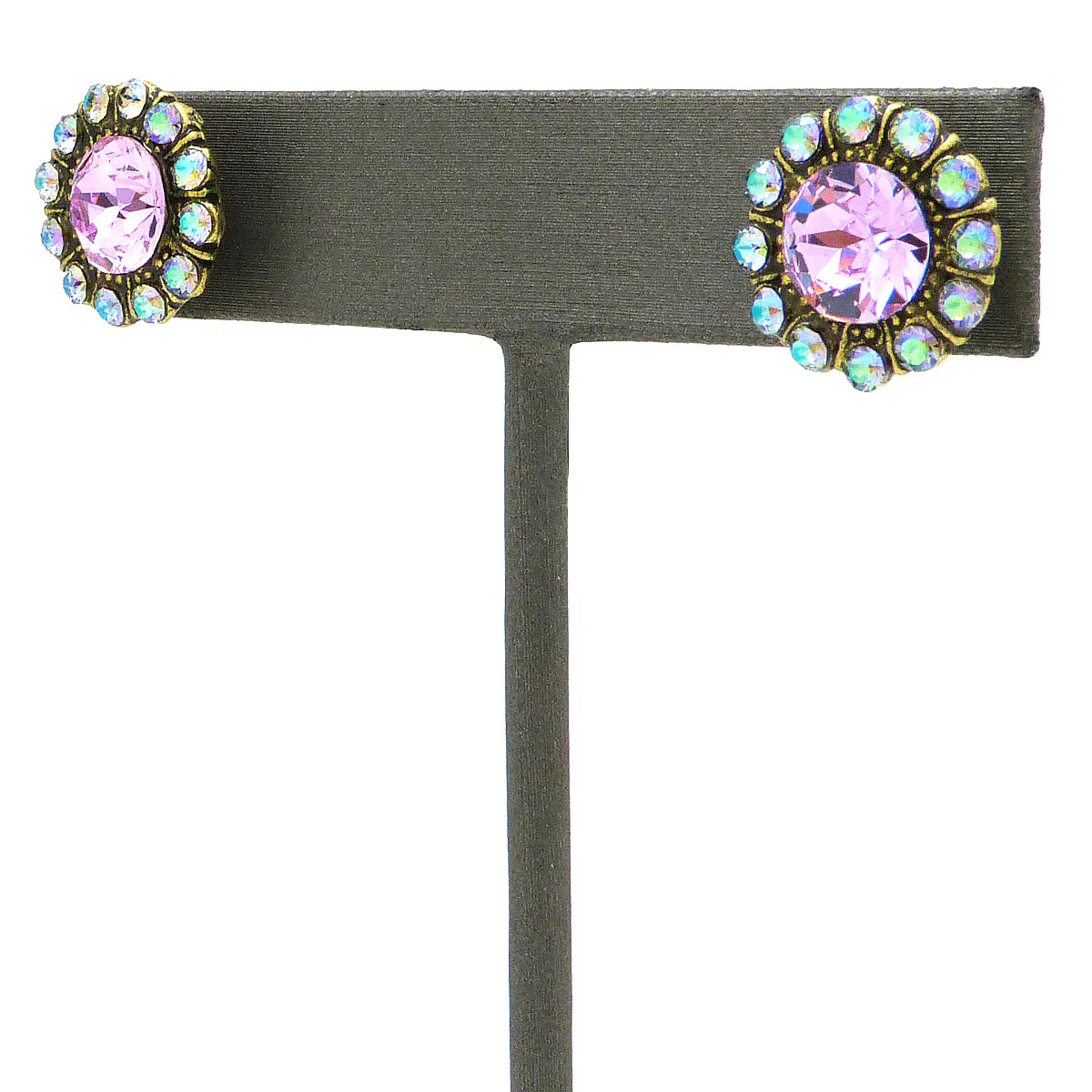 Anne Koplik Violet Elsie Princess Swarovski Crystal Earrings ER4718VIO