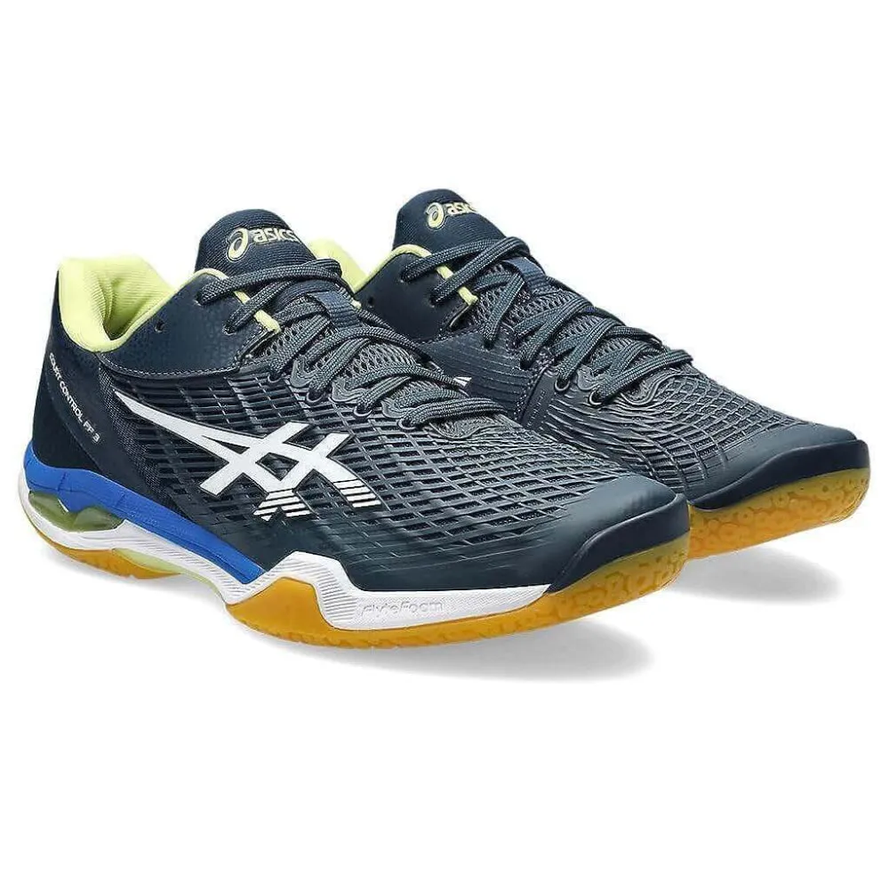 ASICS Men's Court Control FF 3 Badminton Shoe (French Blue/White)