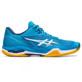 ASICS Men's Court Control FF 3 Badminton Shoe (Island Blue/White)