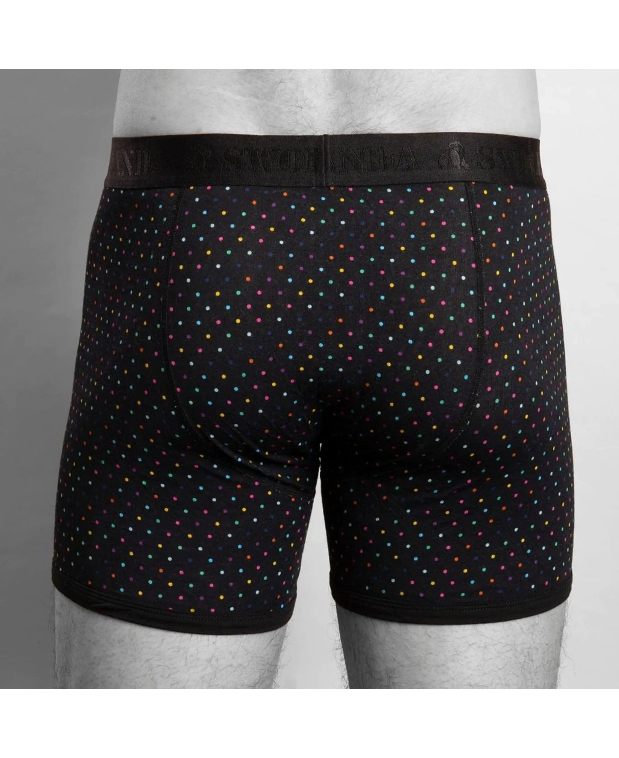 Bamboo Boxers                             Multi Dot/Black Band