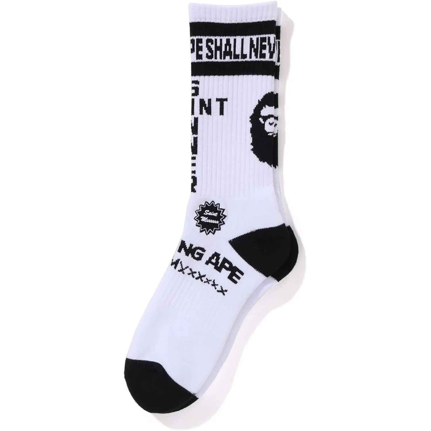 BAPE X SAINT MXXXXXX SOCKS MENS