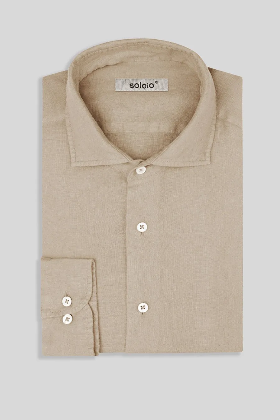 basic linen shirt beige