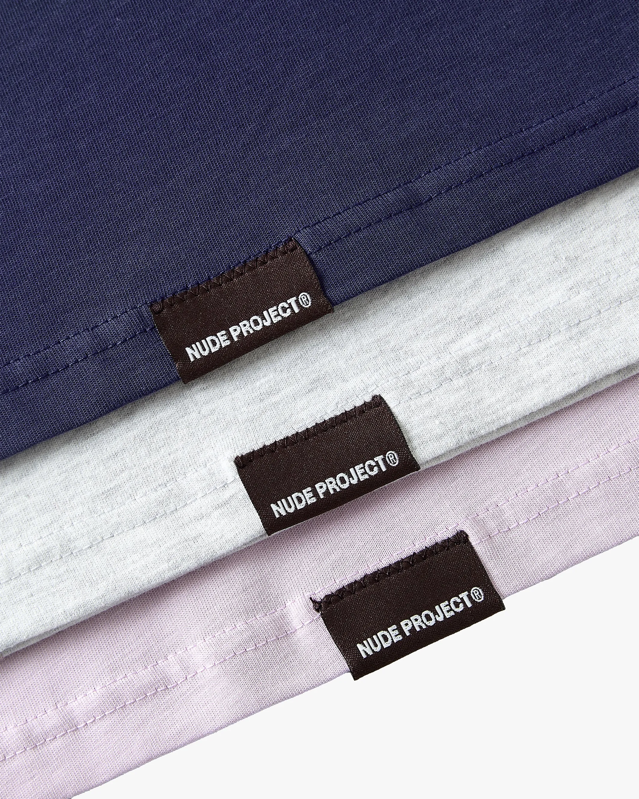 BASIC TEE LILAC/GREY/NAVY 3XPACK