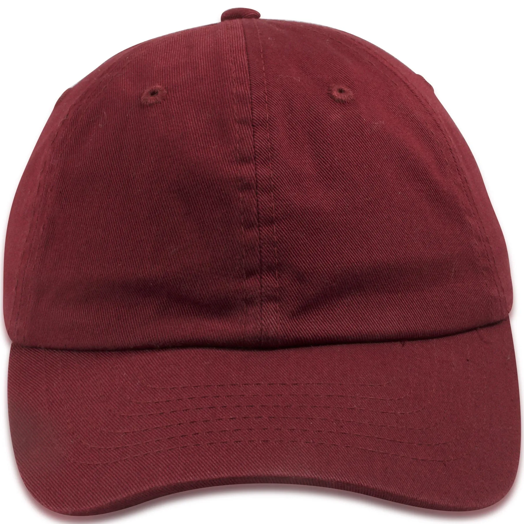 Blank Maroon Kids Adjustable Baseball Cap