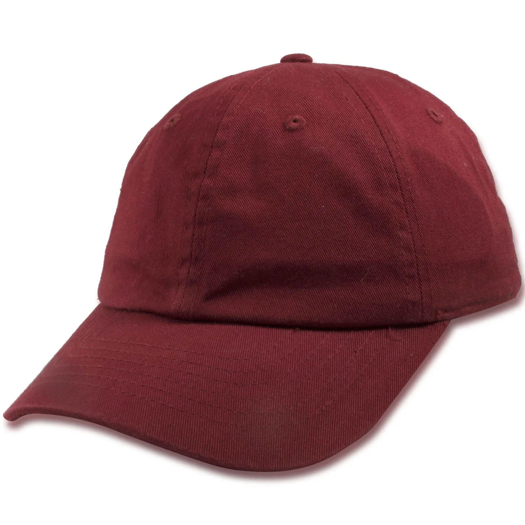 Blank Maroon Kids Adjustable Baseball Cap