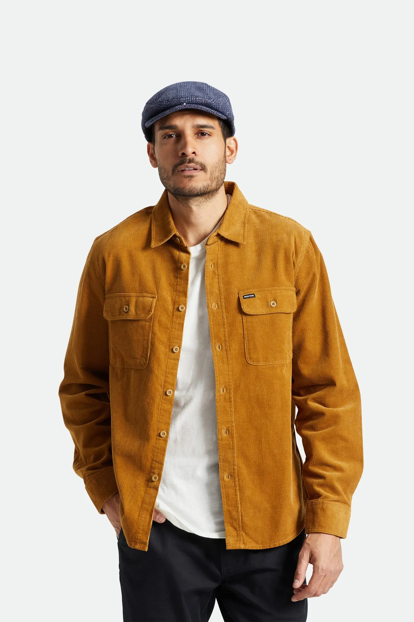 Bowery Corduroy L/S Flannel - Medal Bronze