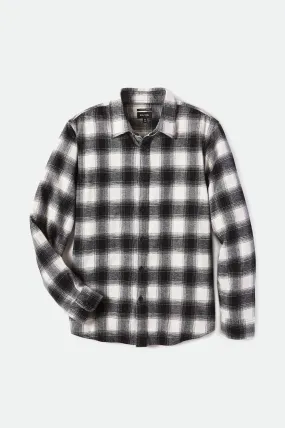 Bowery Soft Weave L/S Flannel - Off White/Black