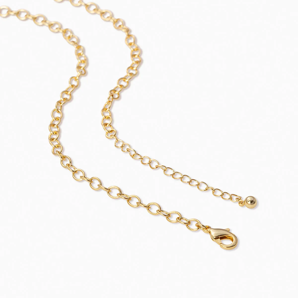 Circle Chain Lariat Necklace