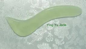 Clearance- Jade Stone Gua Sha Scraping Tool #3 Earth Element