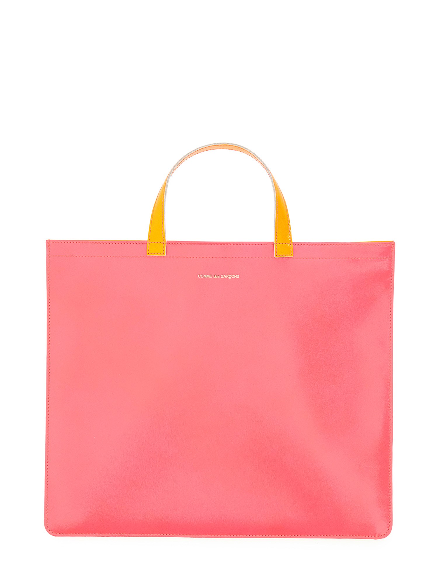 COMME DES GARCONS WALLET    SUPER FLUO LEATHER TOTE BAG