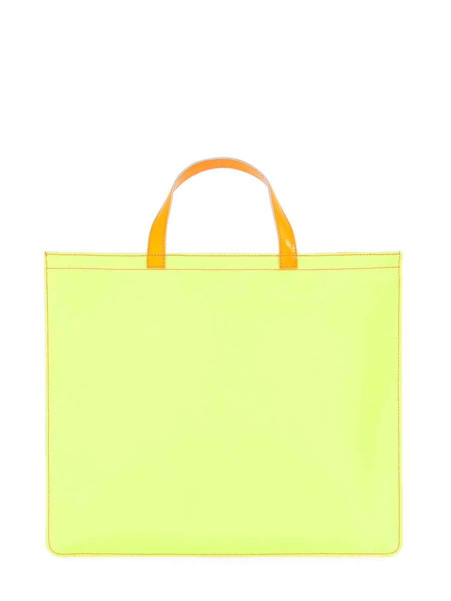 COMME DES GARCONS WALLET    SUPER FLUO LEATHER TOTE BAG