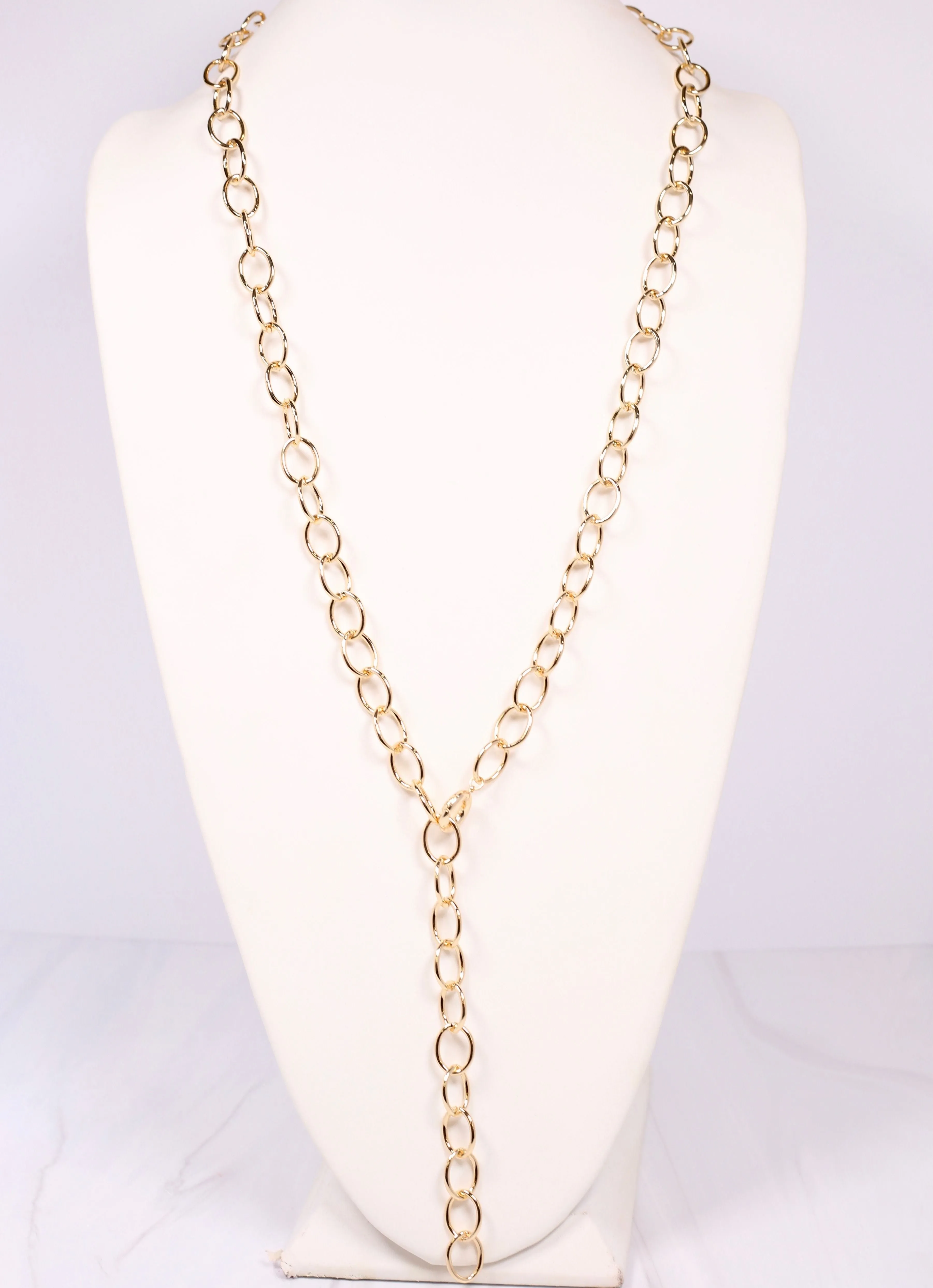 Connell Long Link Necklace GOLD