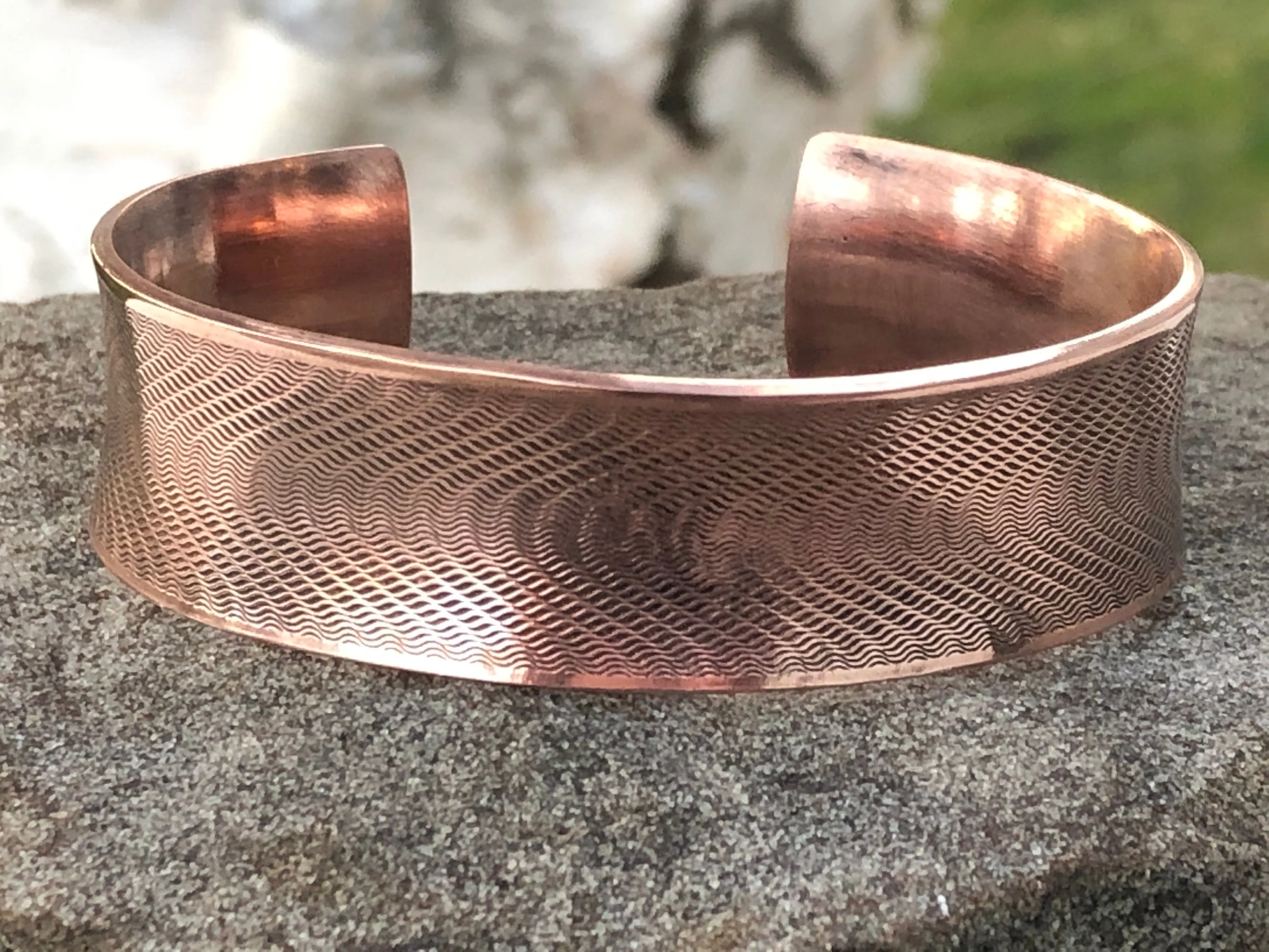 Copper Cuff Bracelet Mirage Wave