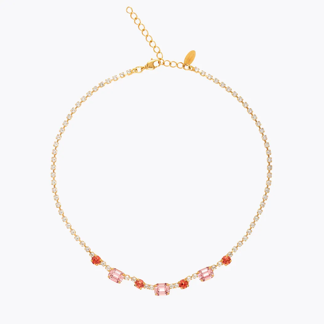 Corinna Necklace / Coral Combo