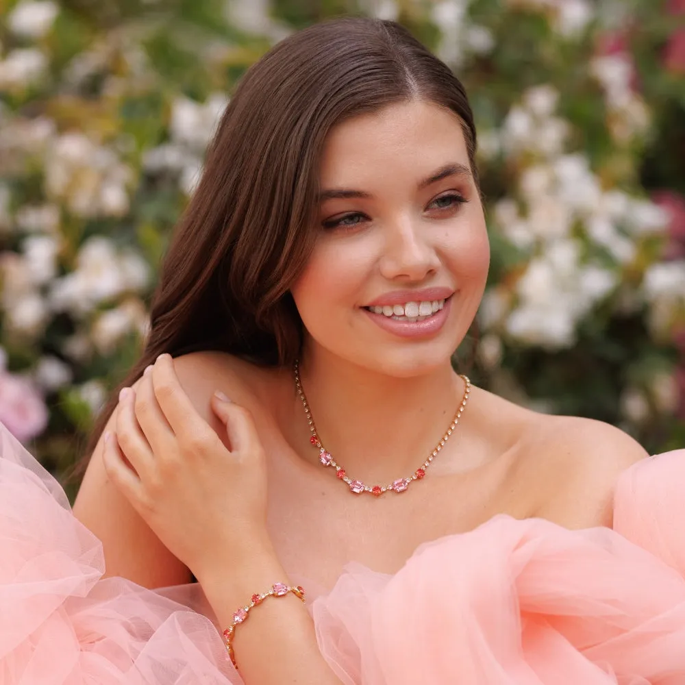 Corinna Necklace / Coral Combo