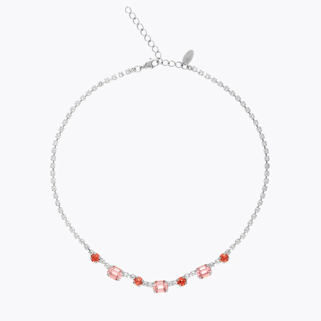 Corinna Necklace / Coral Combo