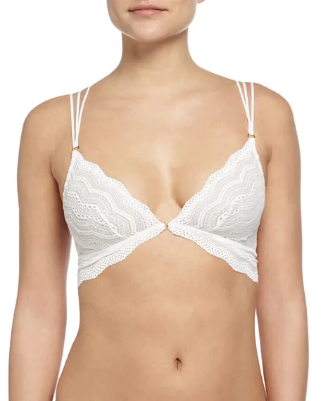 Cosabella CEYLON Criss-cross Bralette in White 