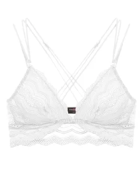 Cosabella CEYLON Criss-cross Bralette in White 