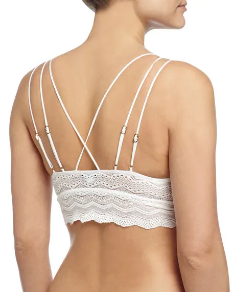 Cosabella CEYLON Criss-cross Bralette in White 