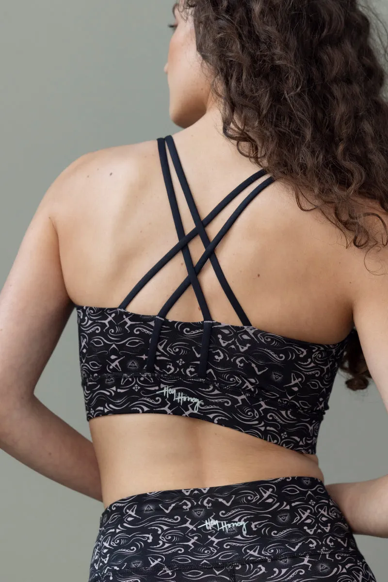 Criss-Cross Bra Samadhi Black