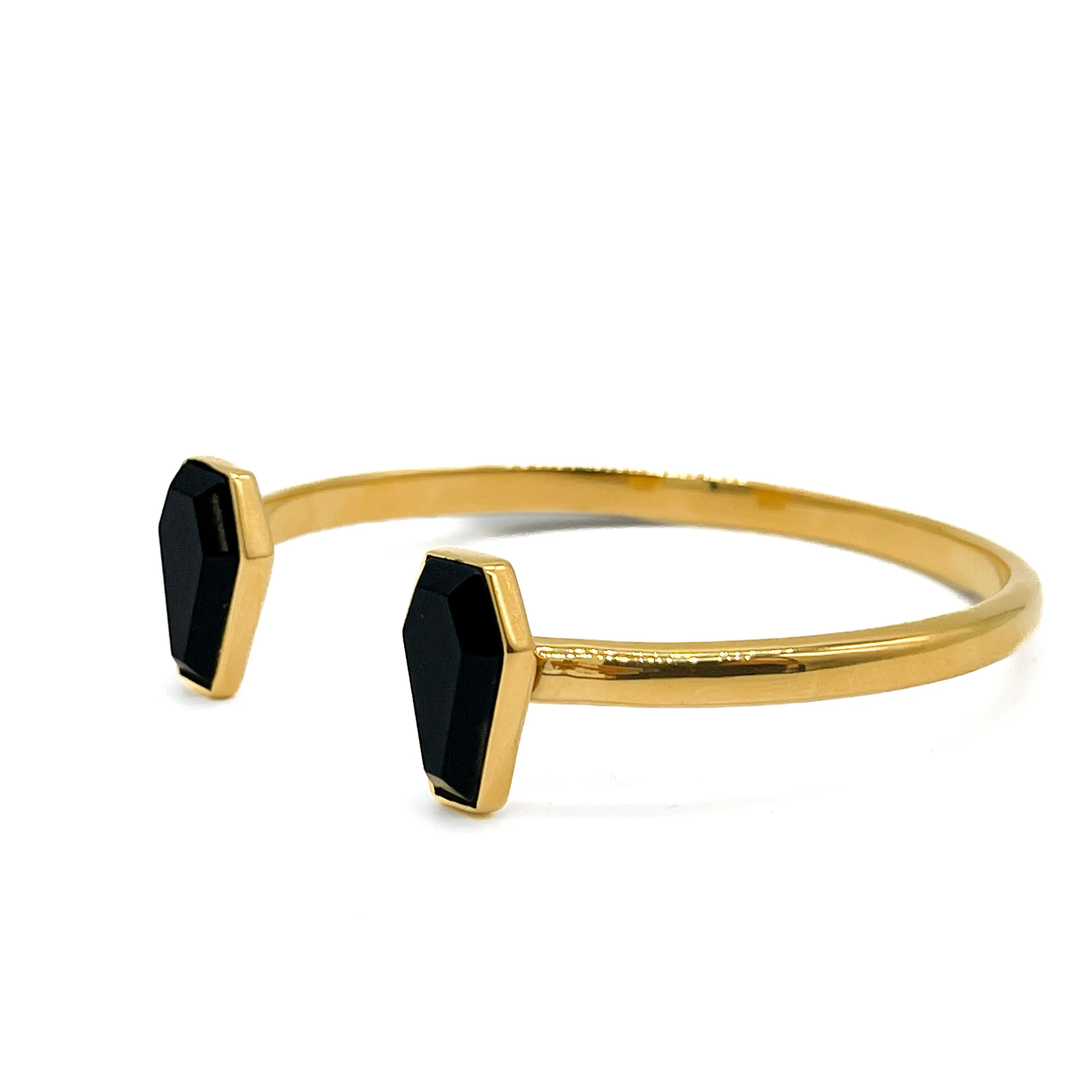 Crypt Gold Coffin Black Gothic Bangle