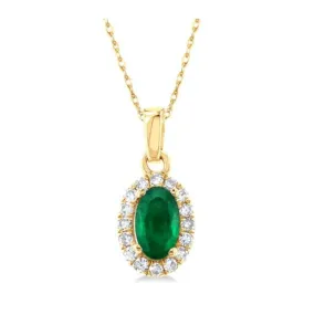 Emerald and Diamond Necklace