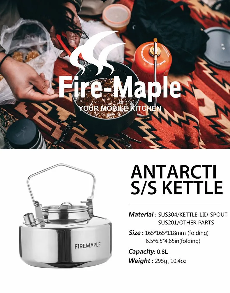 Ensemble bouilloire en acier inoxydable Fire-maple  Fire-maple-Antarcti-PotKettle