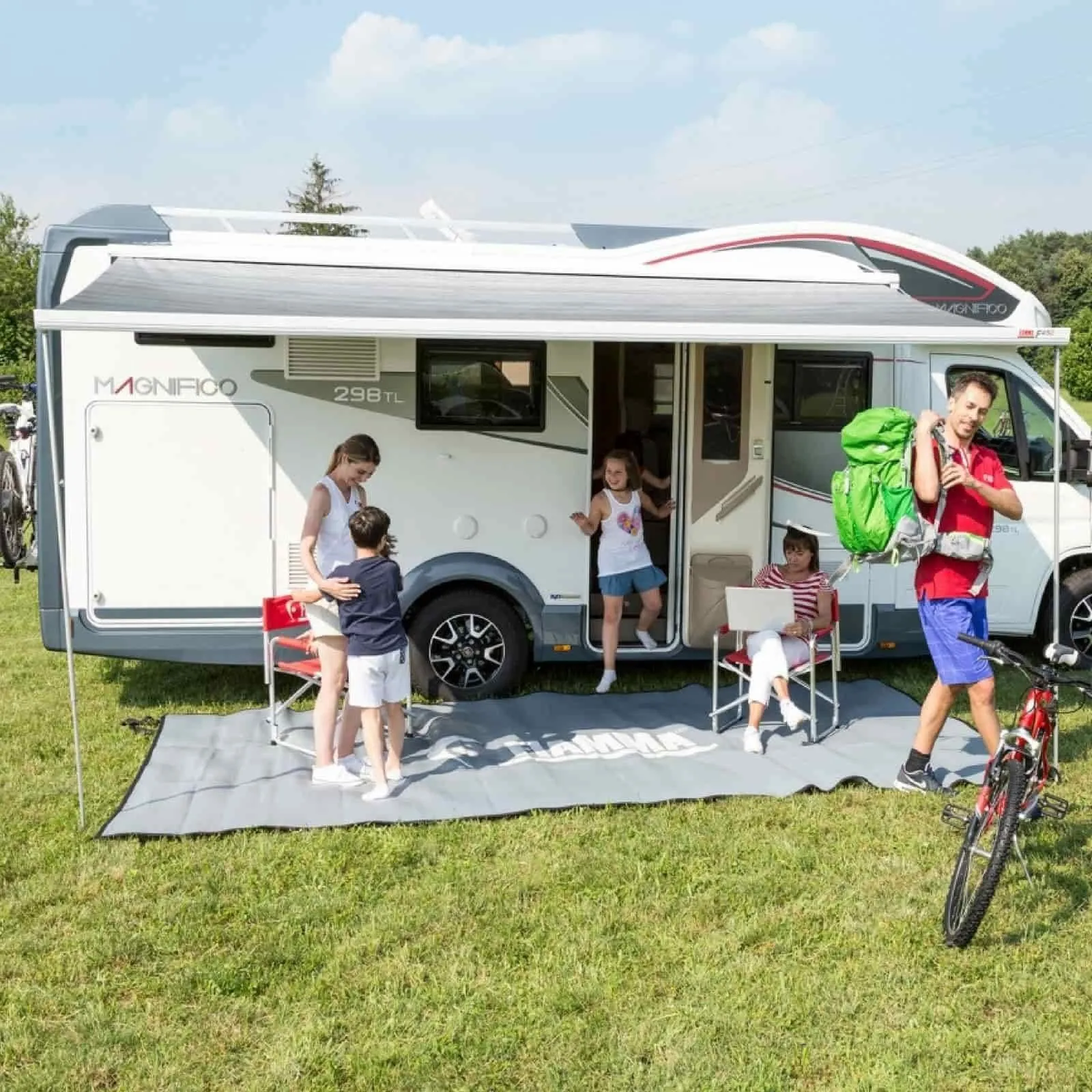 Fiamma F45S Polar White Motorhome Awning