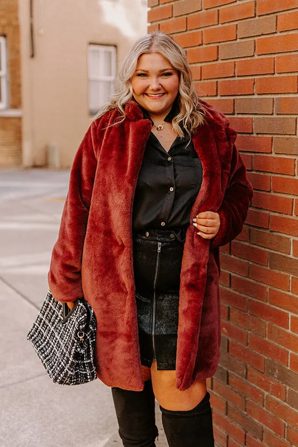 Guest To Impress Faux Fur Coat Curves